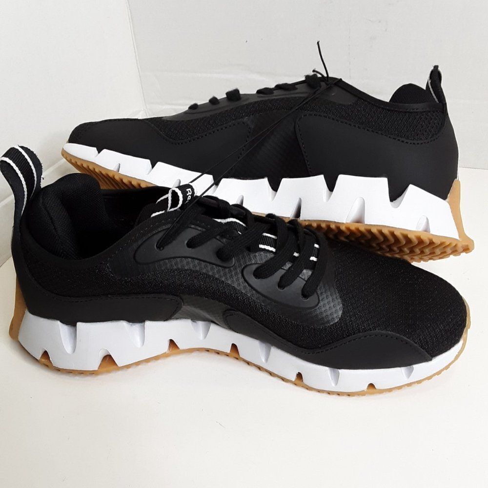 Reebok Men's Zig Dynamica Black White Running Shoe size 8M - Picture 5 of 11